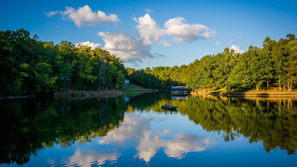 Lake Wylie, at McDowell Nature Preserve, in Charlotte, North Car
