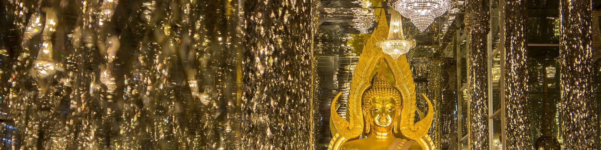 Buddha Image in the Wat Tha Sung Temple near Uthai Thani in Thailand