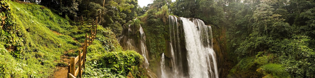 Pulhapanzak Waterfall in Honduras.