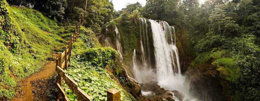 Pulhapanzak Waterfall in Honduras.