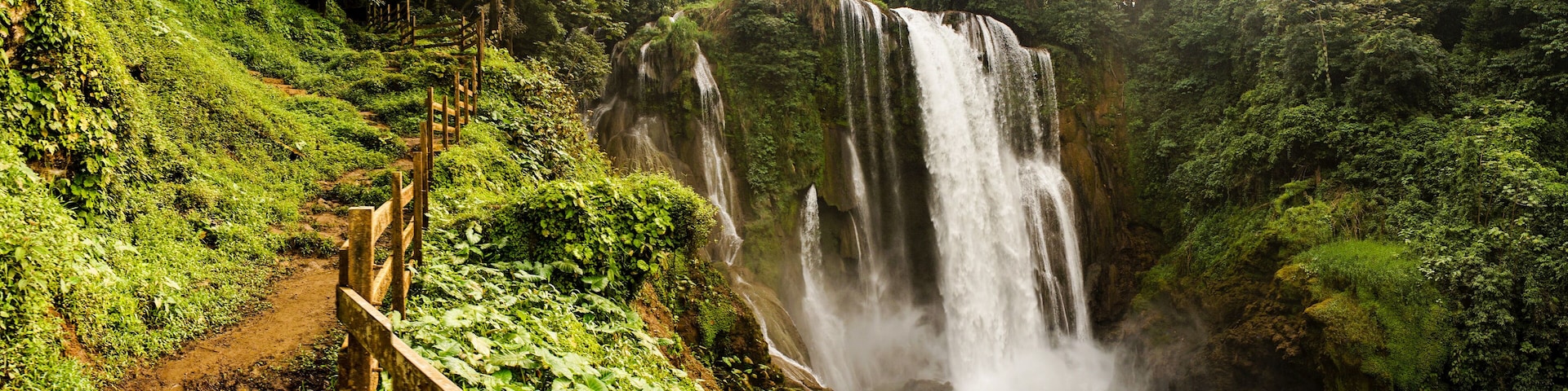 Pulhapanzak Waterfall in Honduras.