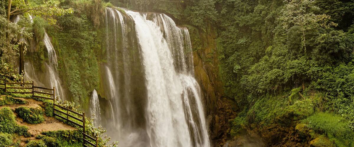 Pulhapanzak Waterfall in Honduras.