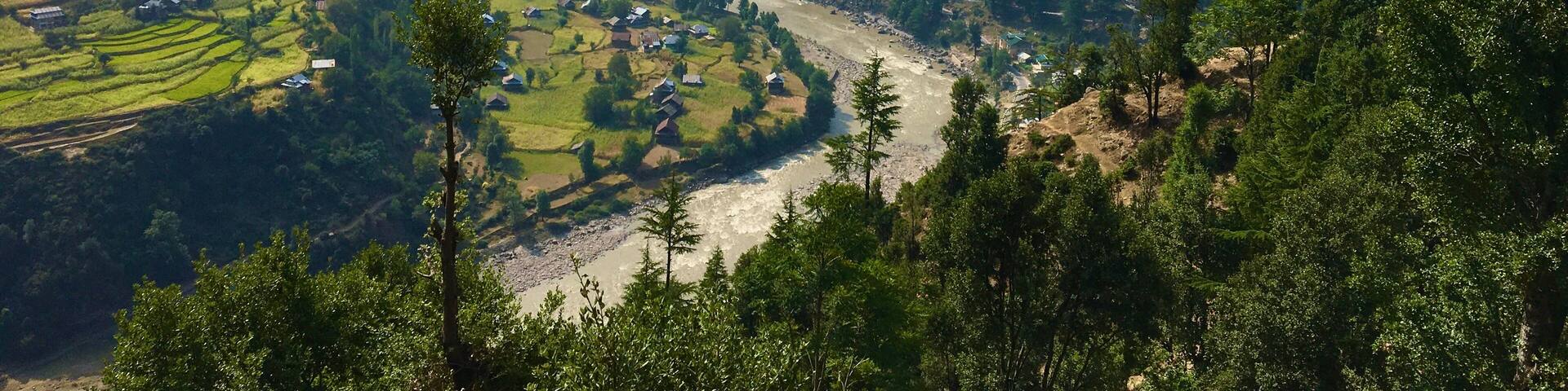 view of keran sector from upper neelum