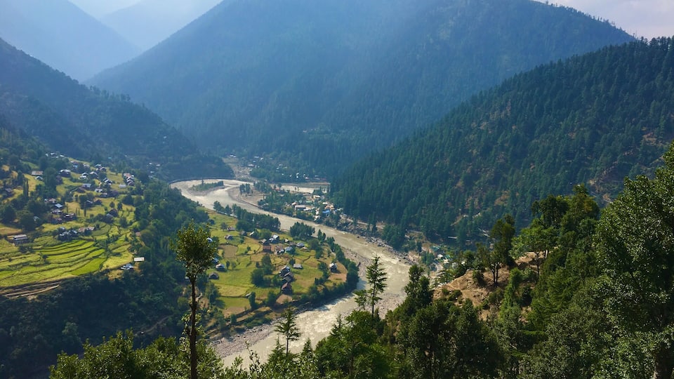 view of keran sector from upper neelum