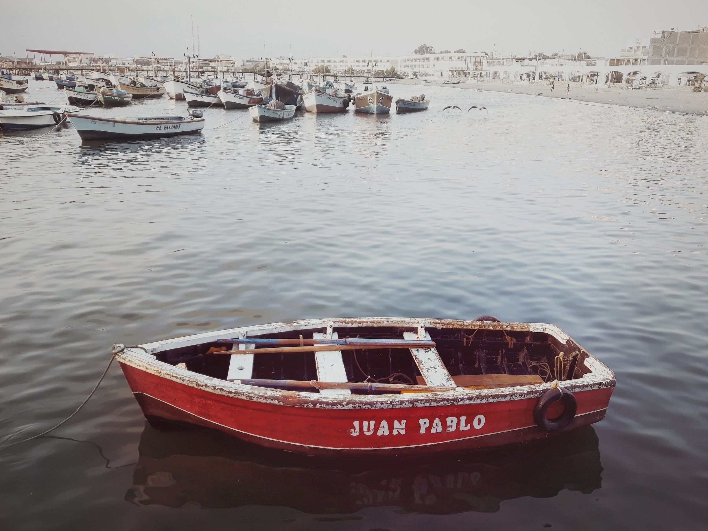 Little fishing boat. 