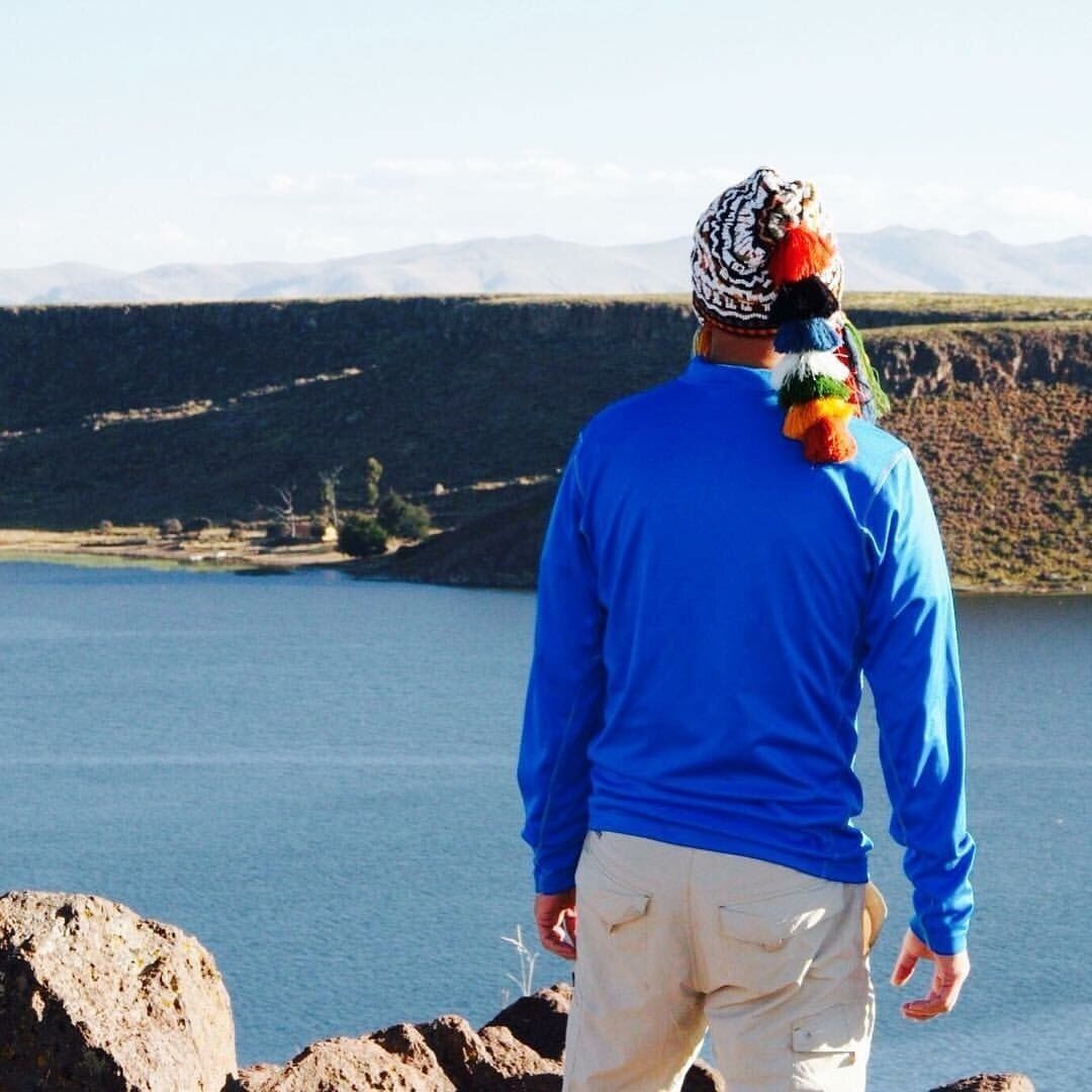 Lake Umayo in Sillustani Puno Peru..
#blue