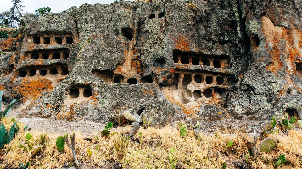 Archaeological center of the Ventanillas de Otuzco in Cajamarca, PERU.