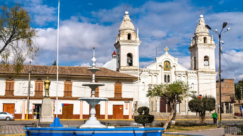 Church in Jauja, the region of Junin in Peru