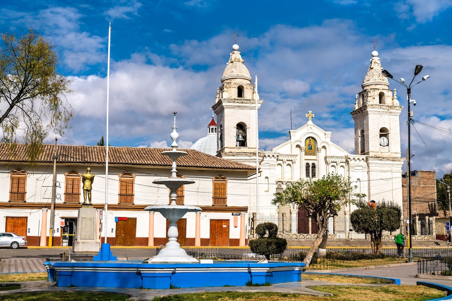 Church in Jauja, the region of Junin in Peru