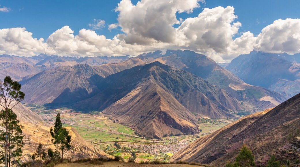 Mountains in Sacred Valley as seen from Huayllabamba viewpoint, Sacred Valley, Urubamba Province, Cusco Region, Peru