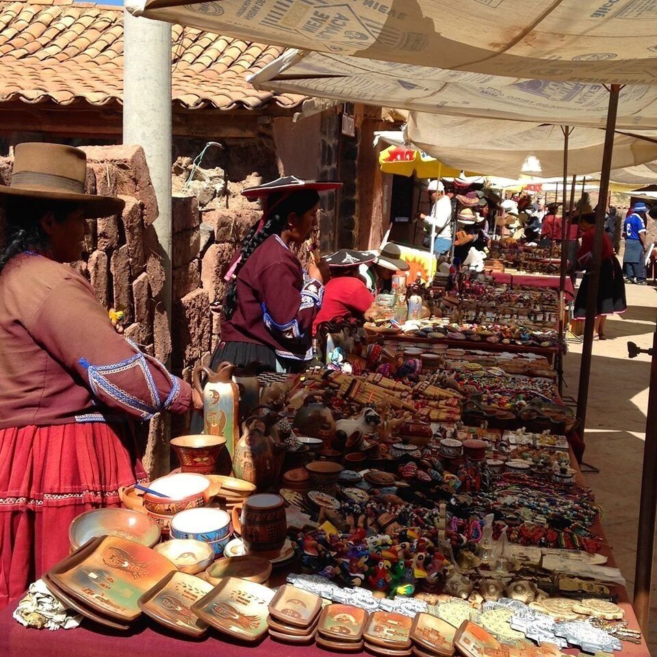 Shop till you drop. Who knew a single highland town could have so much to offer? Every stop we make has their own bustling markets, magnificent ruins, local restaurants..alpaca knits, hand woven textiles, painted ceramics and so much more .....mind boggling...