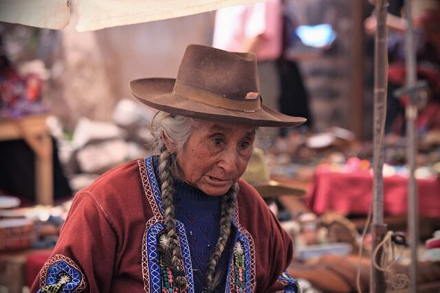 You will undoubtedly stop in Raqchi on your way to Puno or Cusco depending on which way you are traveling.  The small church plaza has a market with local villagers selling their souvenirs.  The people are very polite and not aggressive at all in trying to sell you something.