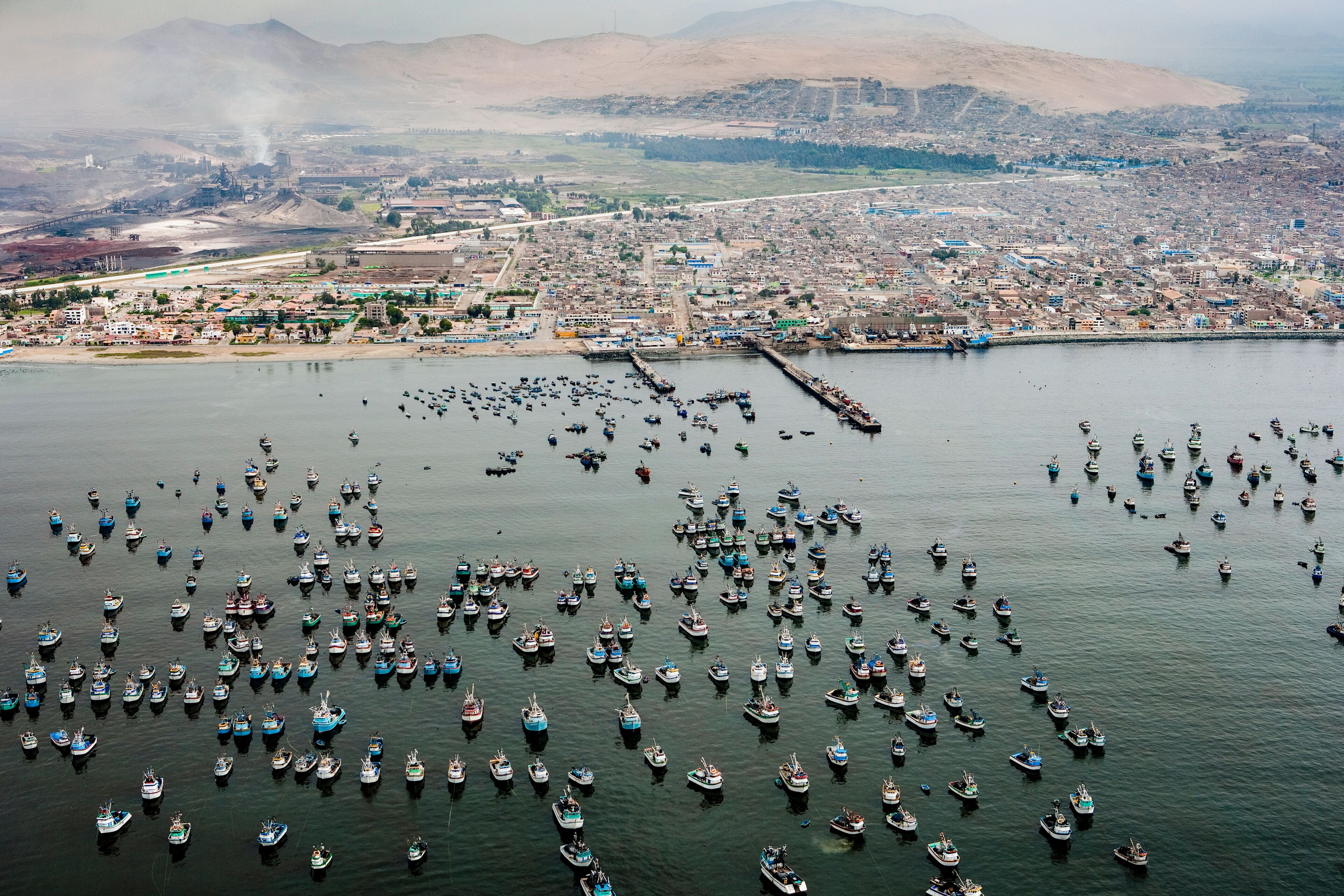 Fishing Industry and Boats Chimbote Ancash Region Peru