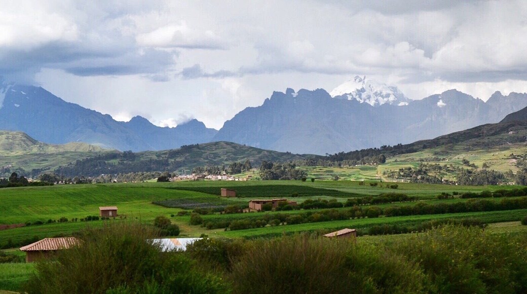 View of the Andes driving from Cusco to the Urubamba Valley. Wish I had an exact location.