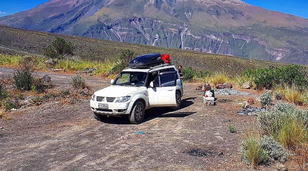 Vista do Vulcão Misti na região de Arequipa, Peru. Este local onde paramos para fazer um lanche fica na Ruta 109, é um trecho secundário para quem segue viagem para Chivay e prefere um trecho offroad com mais aventuras.