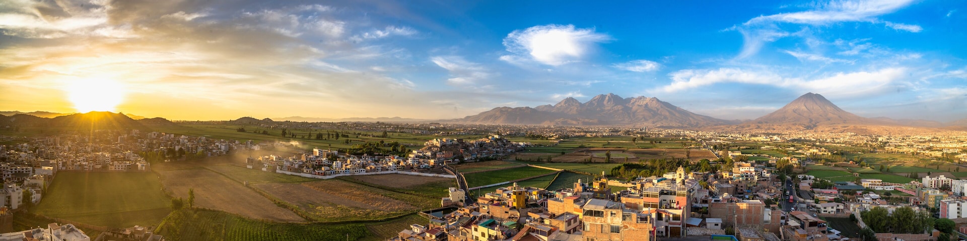 Arequipa panoramic photo from Sachaca viewpoint