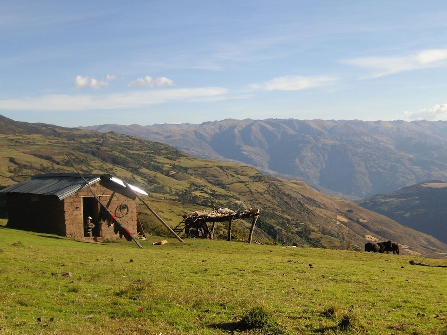 Day 1 of trek: getting close to our first camp site which will be at 3,500 m (11,545 ft)