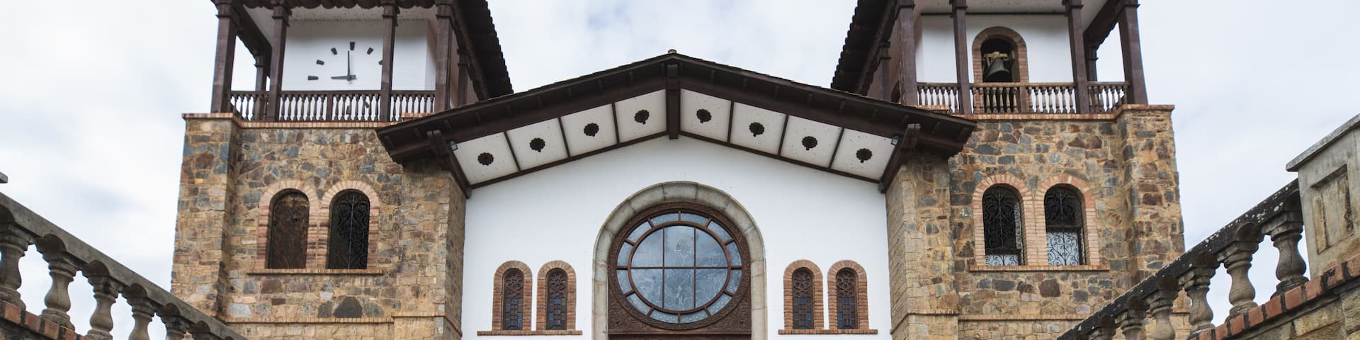 Colonial church in the city of Chacas, Ancash, in the andes of Peru.