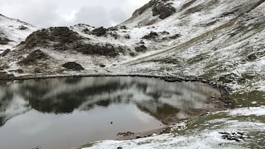 14,400 ft. Lake in high Andes near Urubamba