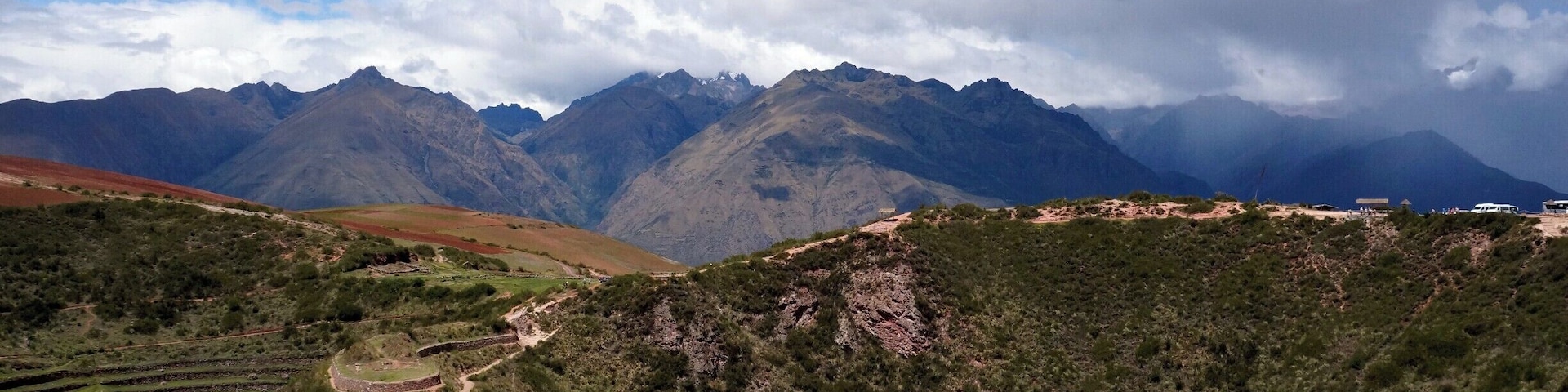 I don't think my GPS location on this is correct, but it is off of the road between the sacred valley and Cuzco.  Anyway, it's an ancient Incan terraced seed breeding farm for the royals.  Evidently, they bred hundreds of varieties of potatoes alone.  Terrific hike.