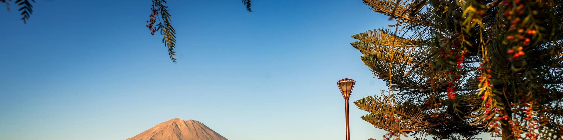 Volcan Misti en campiña de Arequipa