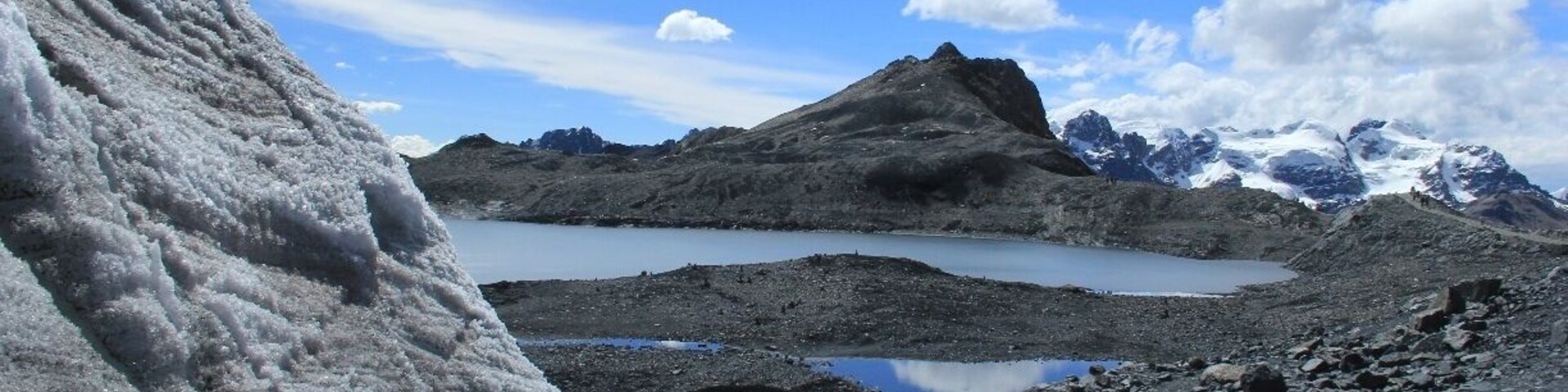If you're not up to a full-day trek at altitude but you still want to get a taster of the spectacular landscapes to be found within the Huascaran National Park in central Peru, the stunning Pastoruri Glacier is the trip for you.
It's the only glacier in the world accessible by road, and the base of it stands at 5050 metres above sea level. It's a short 1 hour hike from the car park (and another hour back), or you can hire a mule to save your legs (and your breath!)
We booked with Quechuandes in Huaraz:
http://www.quechuandes.com/pastoruri.php