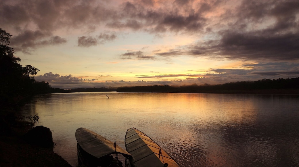 Sunrise at the Tambopata Research Center in the Peruvian Amazon rainforest. Cannot wait to be back there!
#tambopata #peru #rainforest #travel #sunrise #rivers #river #welovetoexplore