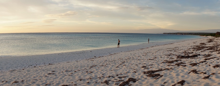 Caribbean Beach Bahia de las Aguilas in the Dominican Republic.