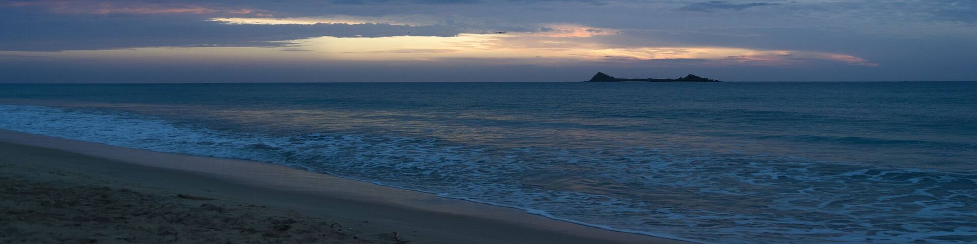 Pigeon island by dawn, eastern coast of Sri Lanka
