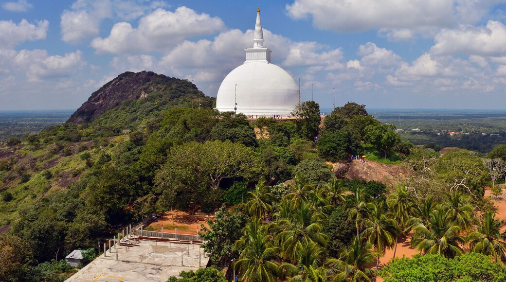 Sri Lanka Mihintale buddhist site panoramic view