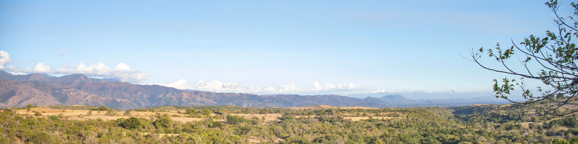 CRATER OF AN EXTINCT VOLCANO ON THE SOUTH SIDE OF THE CENTRAL MOUNTAIN RANGE OF THE DOMINICAN REPUBLIC, IN THE SAN JUAN VALLEY