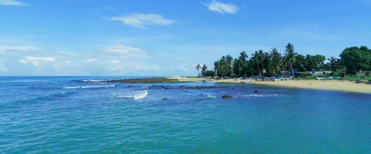 The Point pedro beach Jaffna peninsula