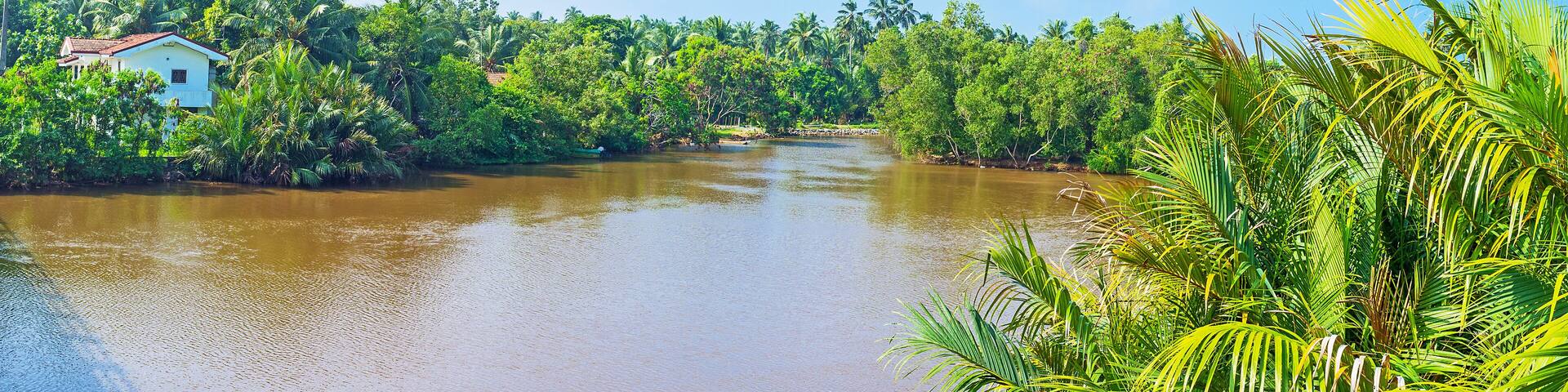 Gin Oya River in Sri Lanka