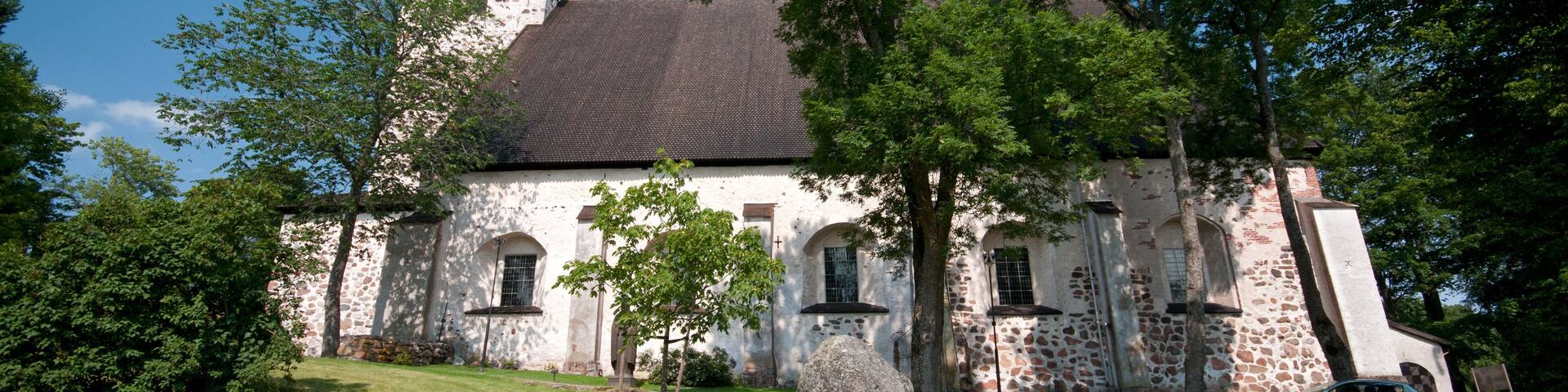 Castle and church in Turku, Finland