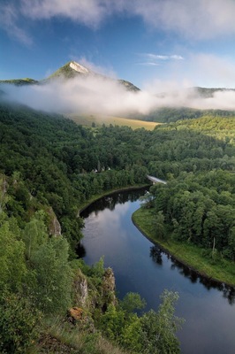 This photo was shot from location called Koňova skala (Horses rock). Theres an awesome view on water reservoir Ruzin and also Sivec which you can see at the photo.
I recommend you to visit this place at morning as the light hits the limestone of Sivec :)
#BvSApplication