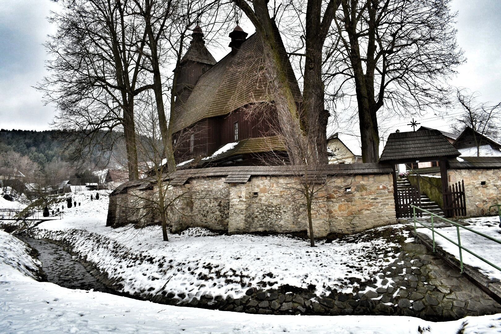 The old wooden church was included on the UNESCO World Heritage List.