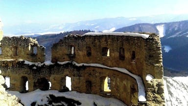 Lietava castle - ruin :) It is one of the biggest and most visited castles of Slovakia. The Castle was built at the beginning of the 14th century and its first known owner was Matúš Čák Trenčiansky. Different noble families later owned it and when the family of Thurzo died out, it fell in decay. It offers an attractive view of wide environs.
