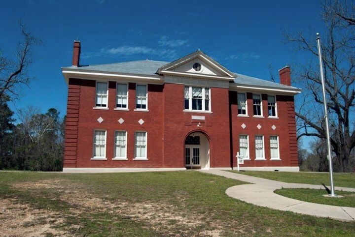 The old school at Old Washington State Park. It is a 19th Century Village of Washington. It has 30 restored buildings on it and a tavern. The food at the Tavern was amazing.