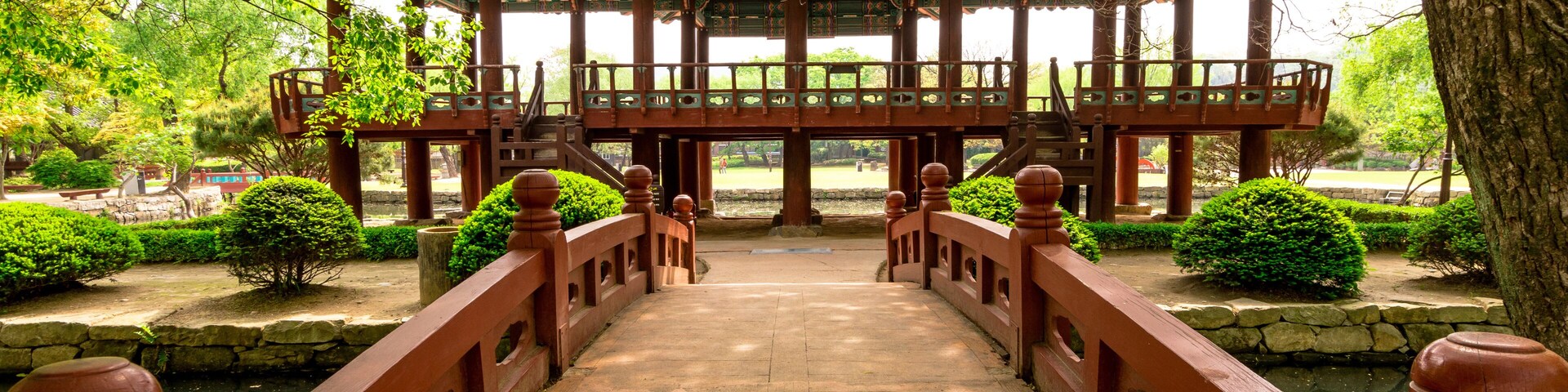 Wanwoljeong pavilion at the Gwanghanlluwon in Namwon-si, Republic of korea.