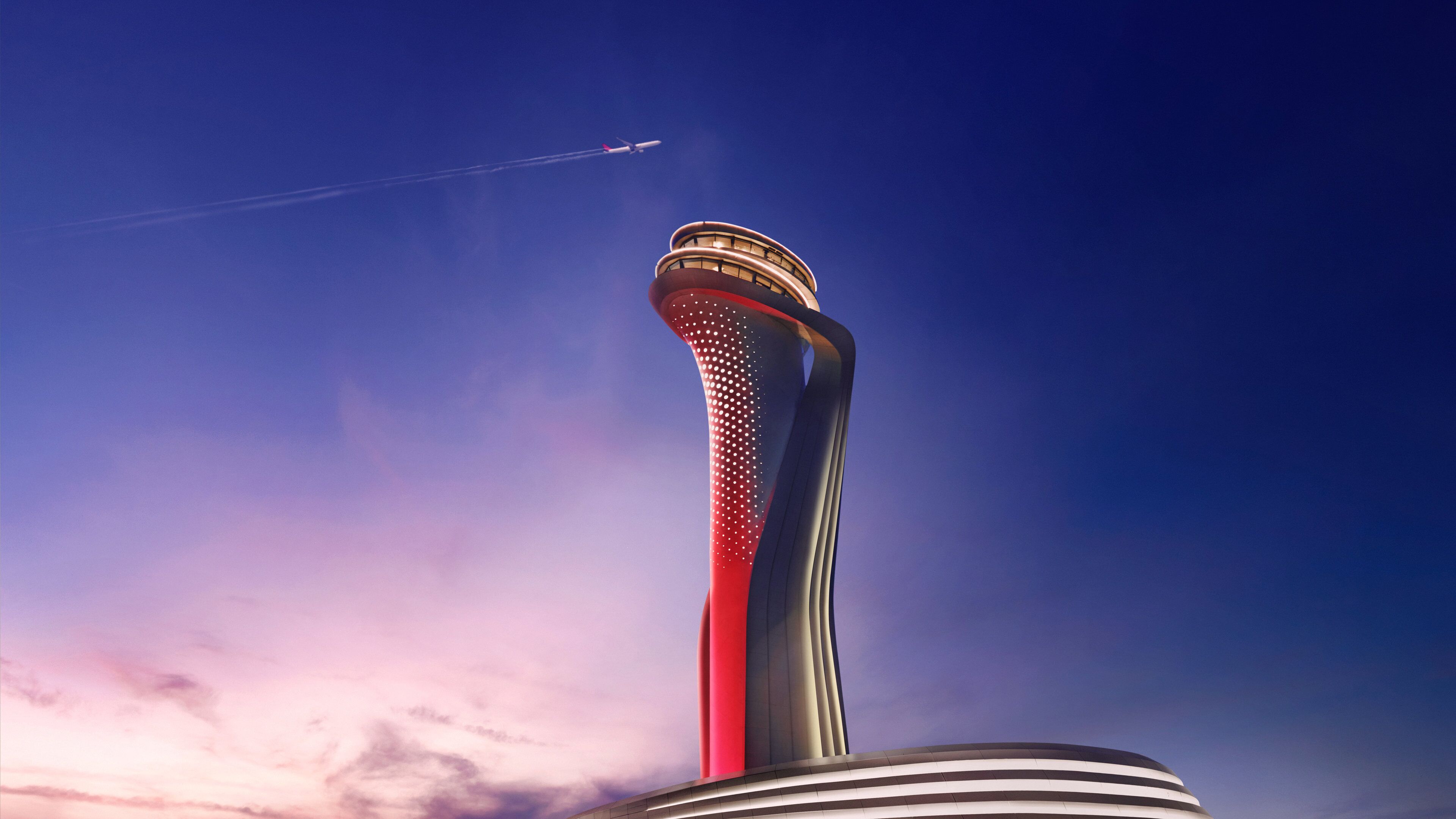 Istanbul which includes night scenes and an airport