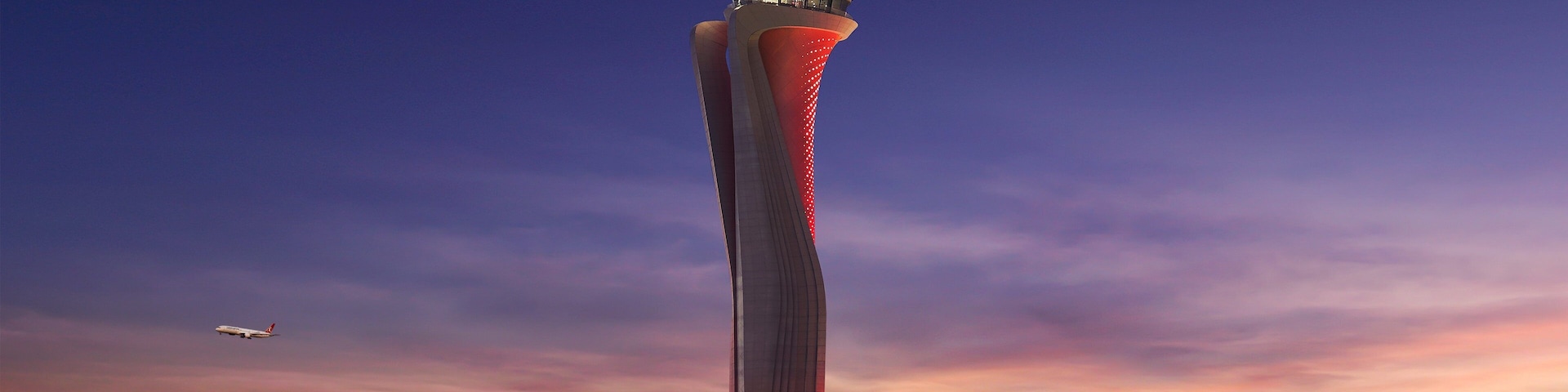 Istanbul showing an airport, night scenes and a sunset