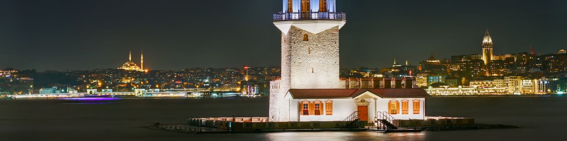 Istanbul city at night ancient, architectural, architecture, beautiful, blue, bosporus, building, byzantine, city, cityscape, constantinople, culture, europe, evening, famous, historical, history, ist