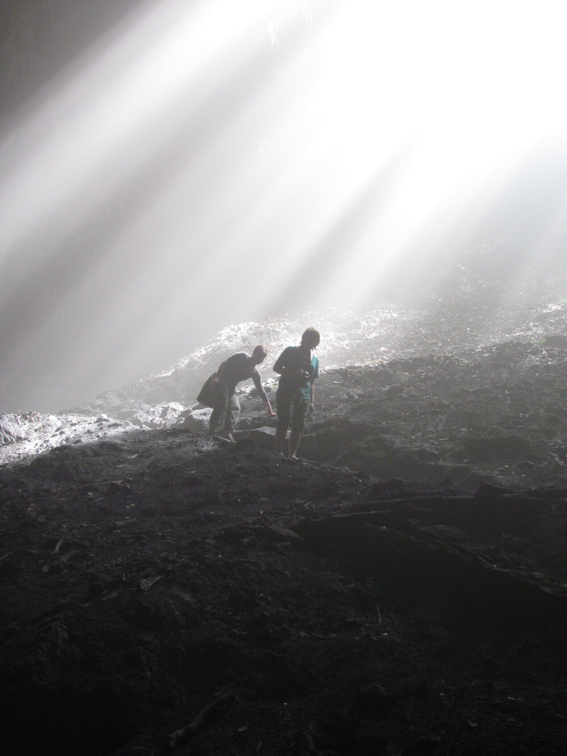 Near the bottom of the Tactic sinkhole.