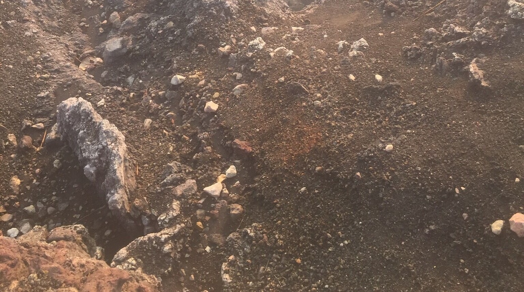 Active volcano. Although it is alive, it's not expected to explode in near future. #red