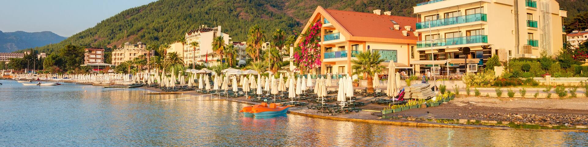 View over the coast of Marmaris in Turkey; Shutterstock ID 150644756