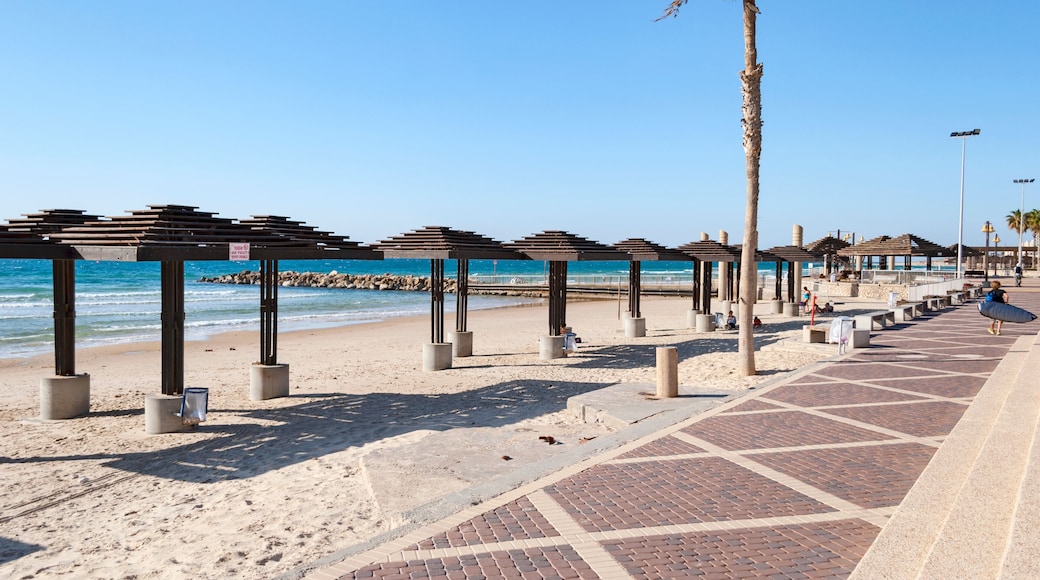 the promenade at The Carmel Beach in Haifa in Israel