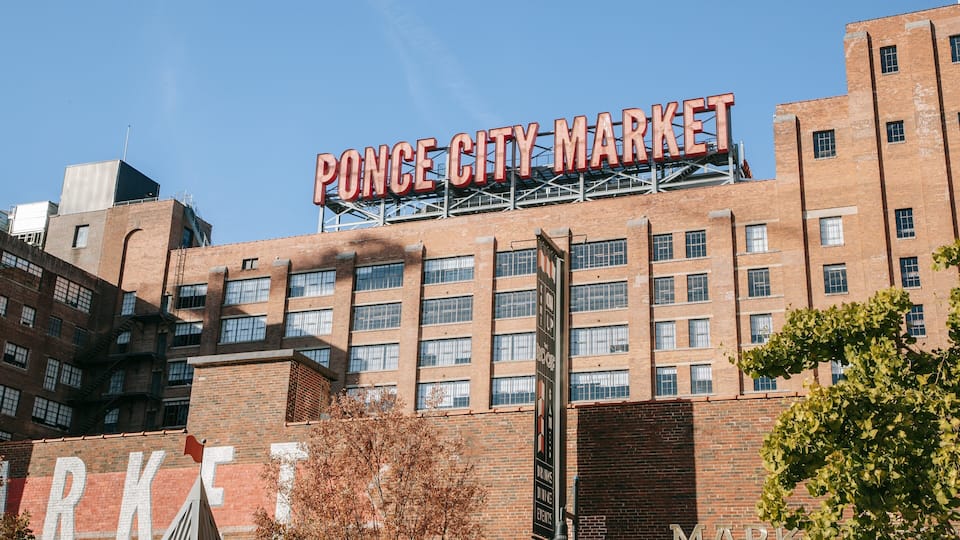 Ponce City Market featuring signage