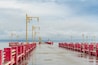 landscape of Saran-way Bridge after the rain at Prachuap Khiri Khan, thailand.