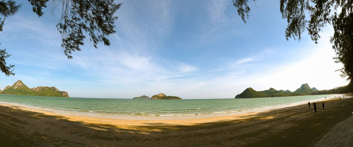 The bay of Ao Manao beach at Prachuap Khiri Khan, Thailand
