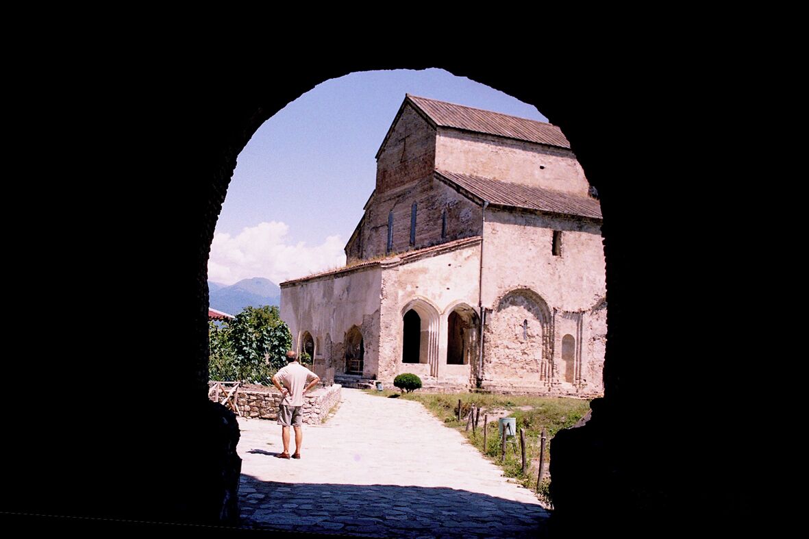 Alaverdi Monastery- a Georgian Orthodox monastery located near Telavi in the Alazani-River valley in Kakheti region. Founded by the Assyrian monk Joseph Alaverdeli, the monastery dates to the 6th century but the present day cathedral replaces a smaller church and was built in the 11th century by Kvirike III of Kakheti.